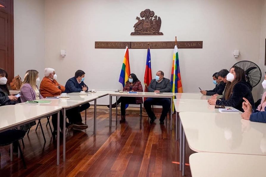 Seremi de Justicia y Derechos Humanos se reúne con Delegado de Los Andes y todos los Alcaldes de la provincia