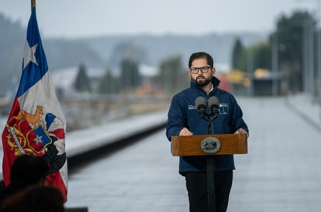 Presidente de la República, Gabriel Boric Font, anuncia proyecto de ley Regiones Más Fuertes