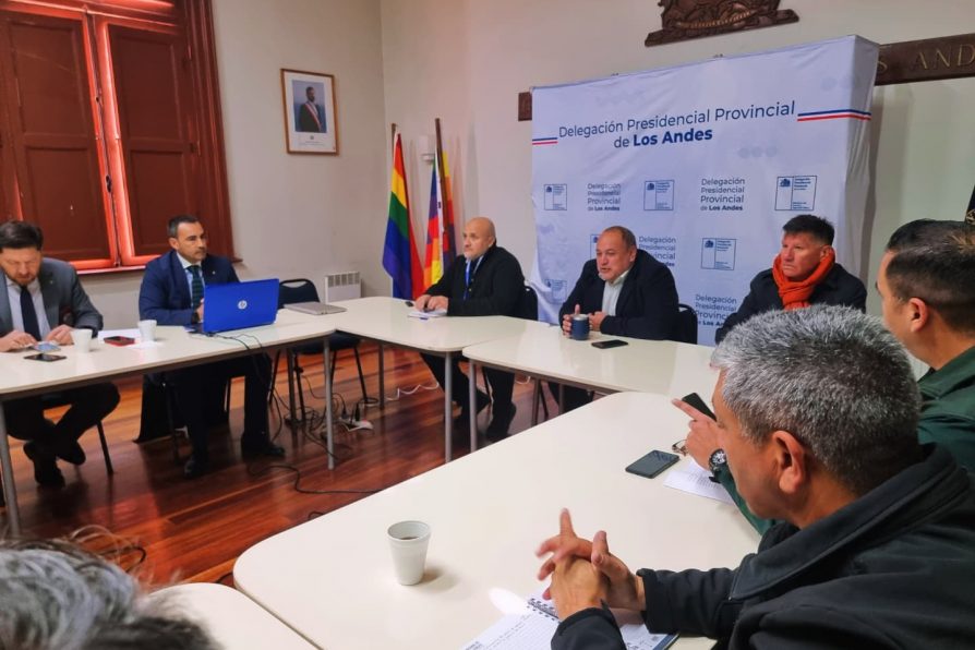 Delegación Presidencial Provincial de Los Andes lidera Comité Policial para reforzar la seguridad en el territorio